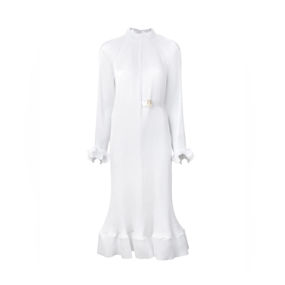 Tibi pleated midi dress